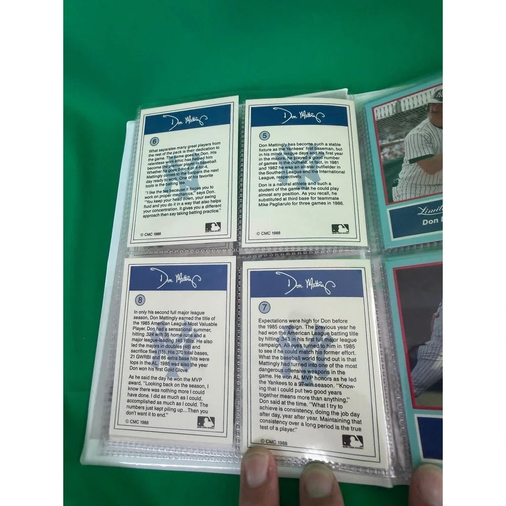 1988 The Don Mattingly Story Limited Edition Card Set & Talking Record Yankees